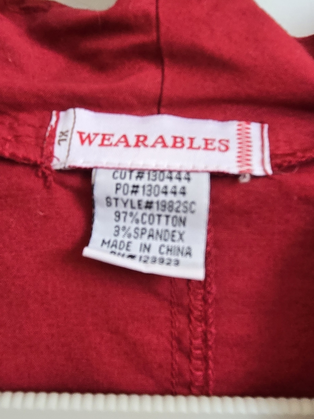 Wearables Red Ruffle-Trim Blazer Jacket - Picture 3 of 4